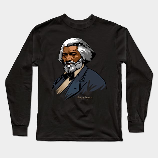 Frederick Douglass Gift for Black History Month Long Sleeve T-Shirt by HistoryMakers